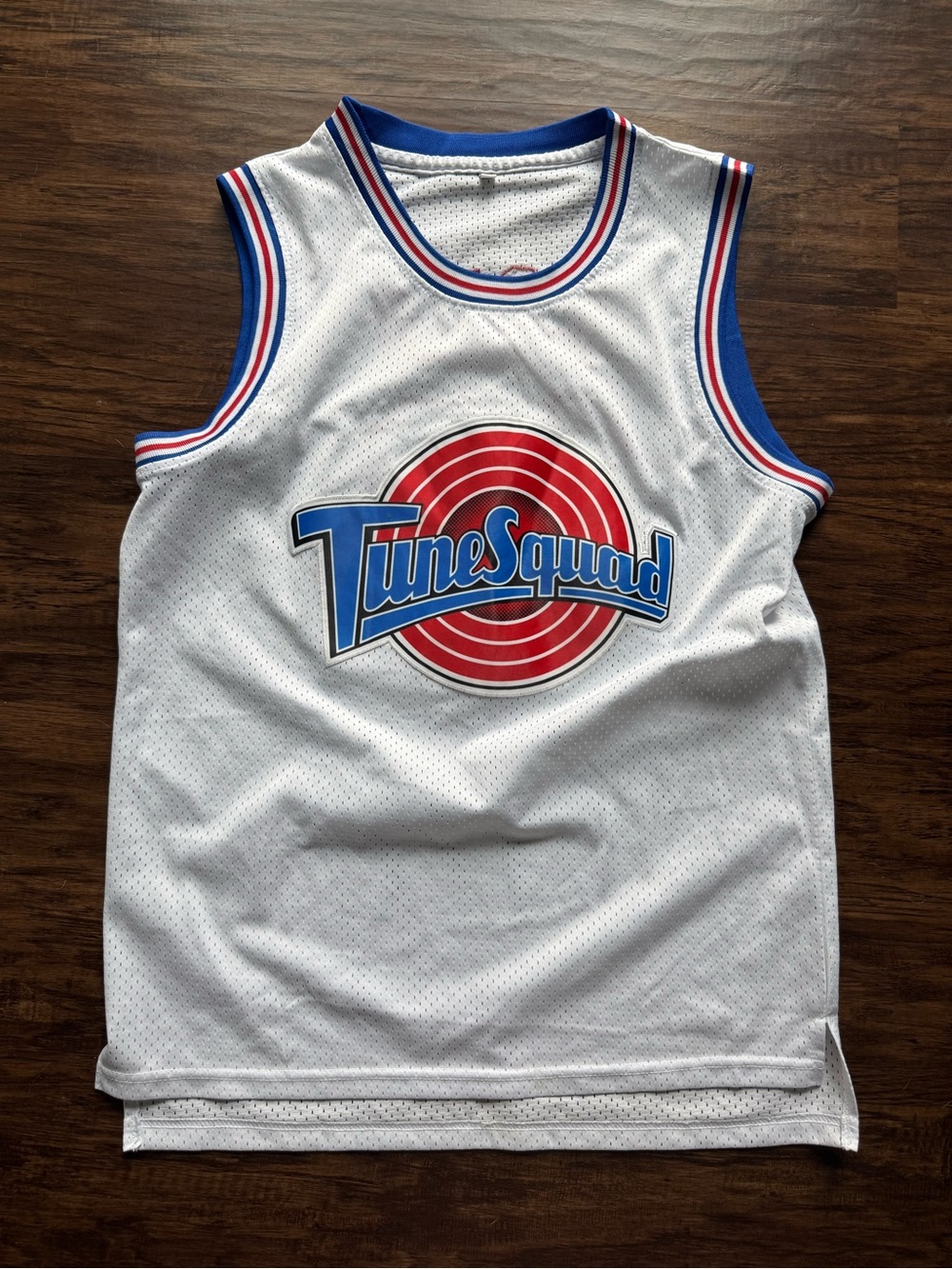 Tune Squad women’s Lola Basketball Jersey - Blue & Red Logo
